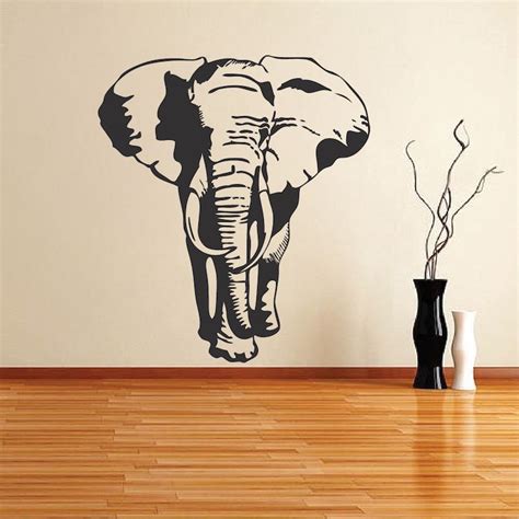 Elephant Vinyl Wall Decal Large Elephant Stickers For Walls