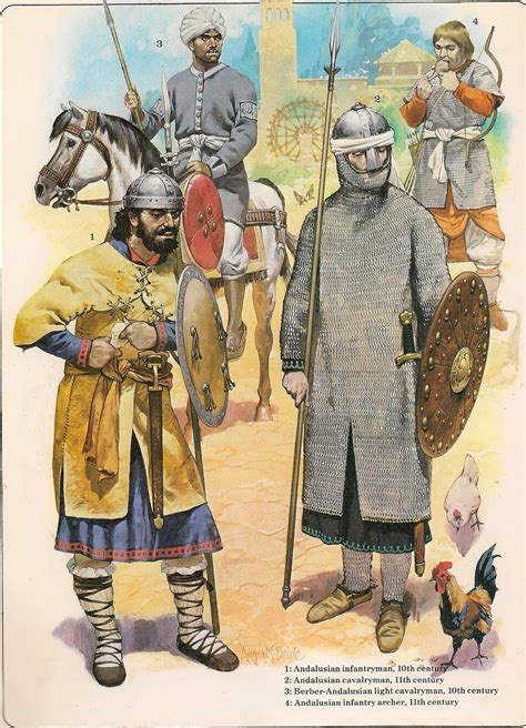 10th 11th Century Andalusians By Angus Mcbride Historical Warriors