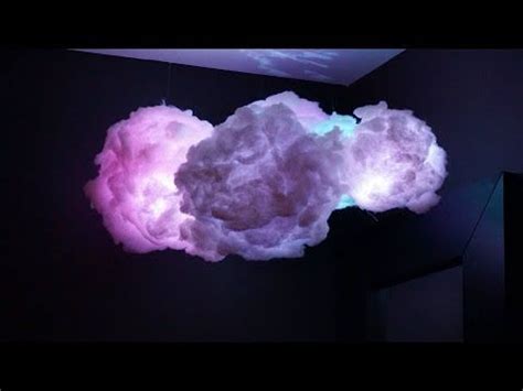How to make a diy glowing storm cloud light for under $40! DIY Cloud Lamp ☁ | Superholly - YouTube | Cloud lamp diy, Diy cloud light, Diy clouds