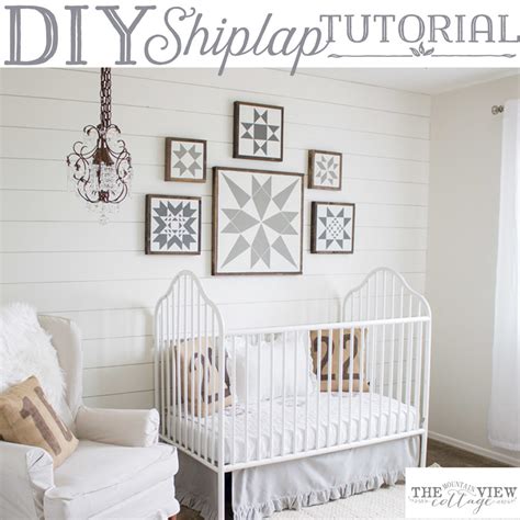 Follow these easy instructions and transform your own space for under $40 with this diy shiplap wall! Easy DIY Shiplap Wall Tutorial ~ Hallstrom Home