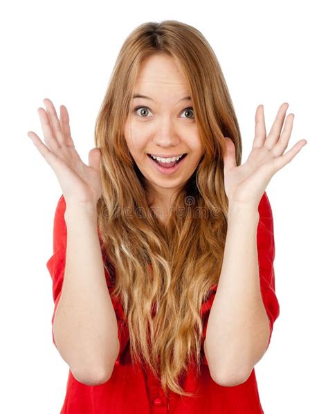 Excited Teenager Stock Image Image Of Hand Excited 18032367