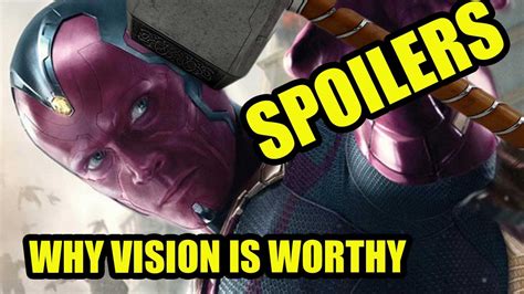 (AVENGERS 2 SPOILERS) Why Can Vision Lift Thor's Hammer? - [DAFAQ
