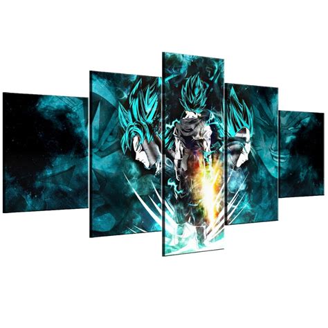 Buy dragon ball z canvas prints designed by millions of independent artists from all over the world. 5 Piece Hd Print Dragon Ball Super Goku Vegeta Poster ...