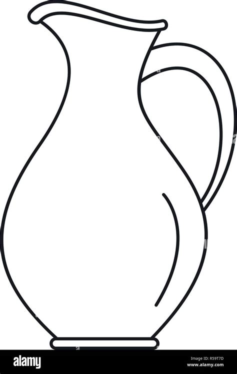 Water Jug Icon Outline Water Jug Vector Icon For Web Design Isolated