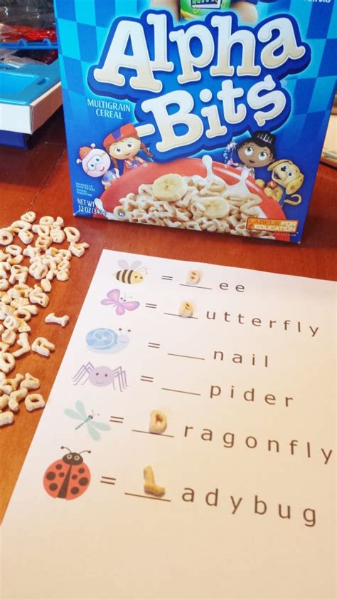 Using Cereal To Learn Letters