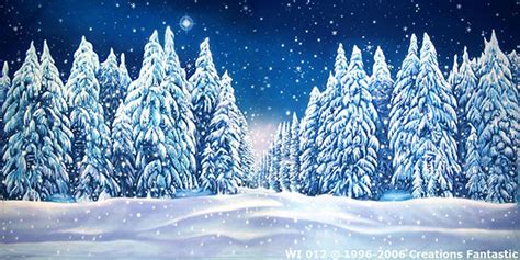 Winter Wonderland Backdrop Scenes