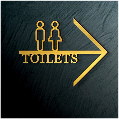 gaojian restrooms sign men and women toilet arrow signs public toilet sign restroom signage wc