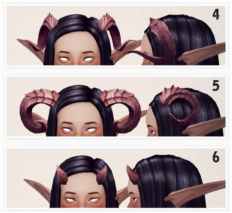 Illikid Wow Demon Hunter Horn Conversion For Kids At Valhallan Sims 4