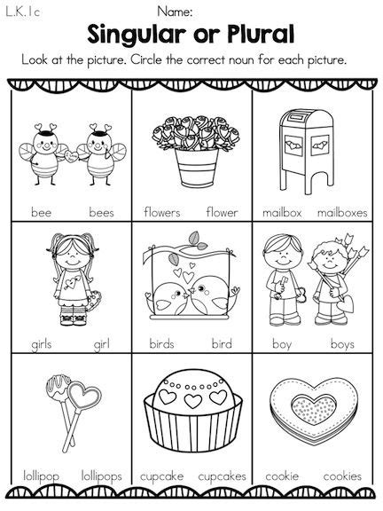 Singular Or Plural? Worksheets | 99Worksheets
