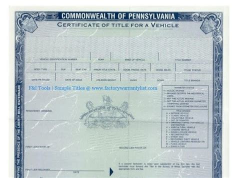 Pa Car Title Number How To Sign Your Pennsylvania Title Goodwill Car