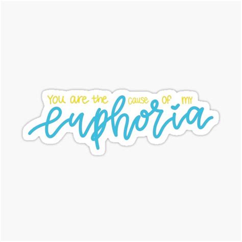 Euphoria Blue Sticker For Sale By Banannaroyale Redbubble