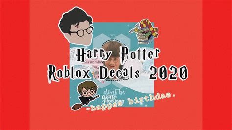 Roblox Harry James Potter Harry Potter Decal 2020 Youtube