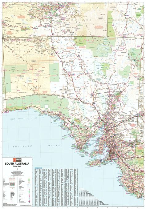 South Australia Hema State Laminated Buy Wall Map Of South Australia