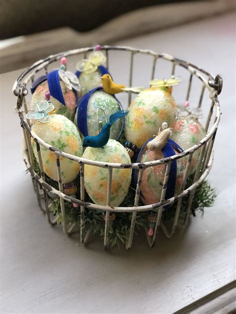 Vintage Easter Egg Ornaments What Meegan Makes
