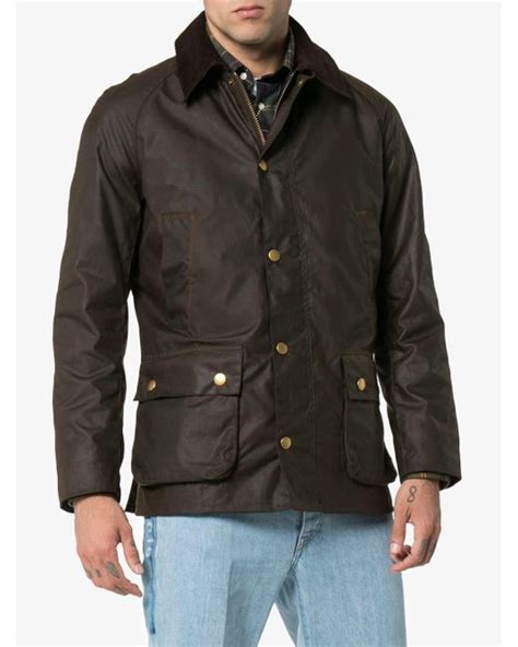 Barbour Ashby Wax Jacket In Brown For Men Lyst