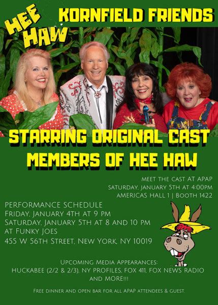 Four Original Cast Members Of Hee Haw Are Hitting The Road As The Kornfield Friends Times
