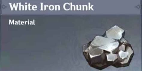 Genshin Impact Where To Farm White Iron Chunks