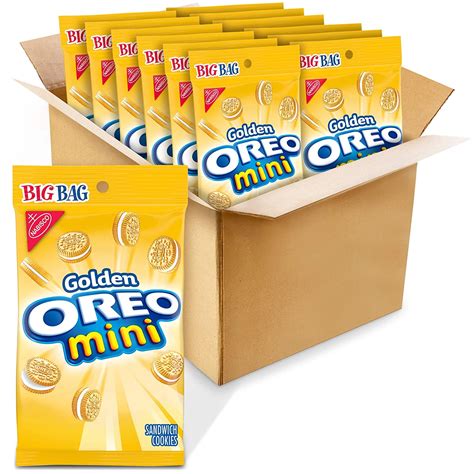 Oreo Mini Golden Sandwich Cookies Vanilla Flavor 12 Big Bags