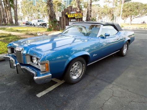 Beautiful Blue 1973 Mercury Cougar Xr7 Convertible Classic 70s Muscle