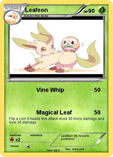 Pokémon Leafeon 638 638 Vine Whip My Pokemon Card