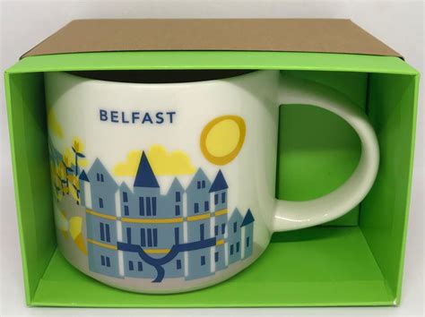 Starbucks You Are Here Belfast Northern Ireland Ceramic Coffee Mug New