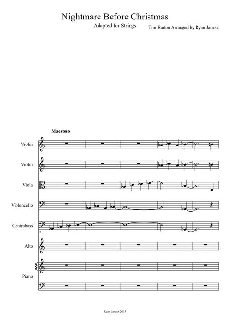 Sheet music / and piano book. A Nightmare Before Christmas | MuseScore | Nightmare before christmas, Nightmare before, Nightmare