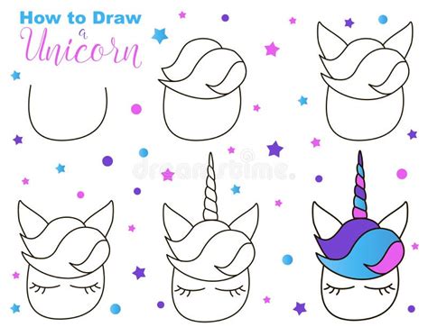 Cómo Dibujar Unicornio Lindo Pasos Fáciles Para La Actividad De Los