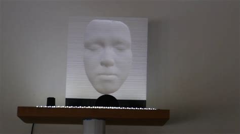 Ever seen those illusions where there is a face that seems to turn toward you? 3D printed hollow face illusion - YouTube