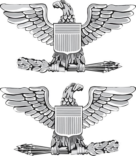 Usmc Colonel Rank Insignia Clipart Large Size Png Image Pikpng