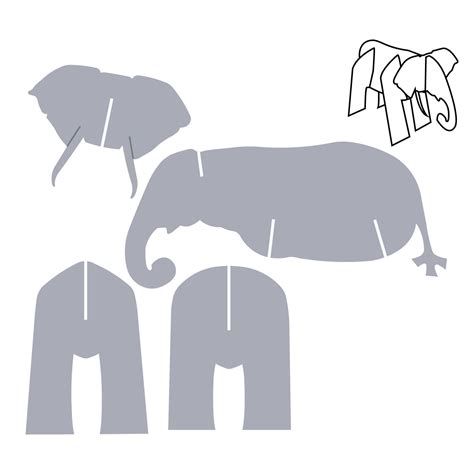 Lista 99 Foto Plantillas Moldes De Elefantes En Foami Para Imprimir