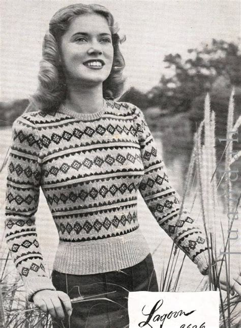 vintage 1940s women sweaters pictures photos patterns vintage retro