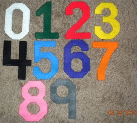 Learning Numbers Plastic Canvas Pattern Etsy