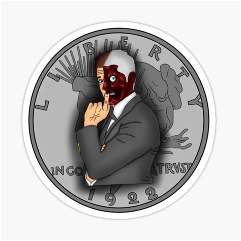 Two Face Sticker By Casnewvessel Redbubble