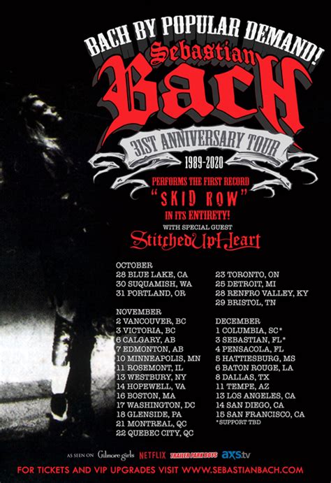 Sebastian Bach Reschedules 2nd Leg Of 30th Anniversary Tour Screamer