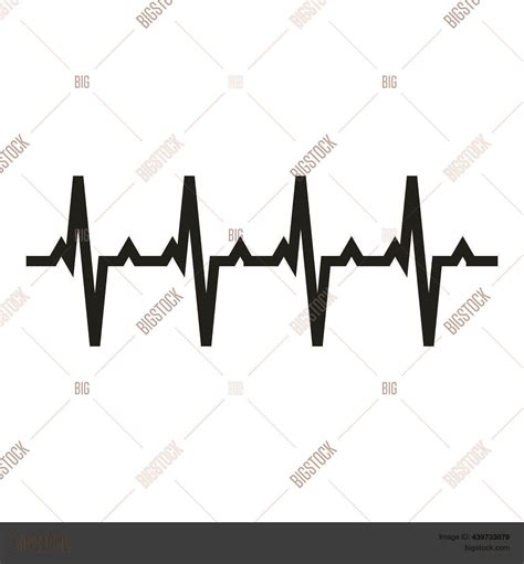 Pulse Graph Heart Vector Photo Free Trial Bigstock