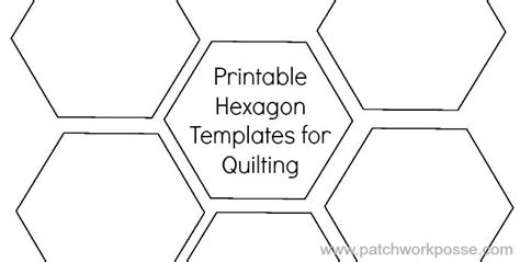 Hexagon Template For Quilting Card Template