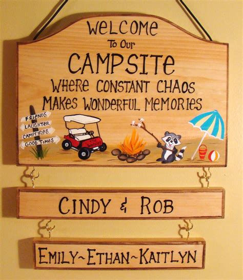 25 Creative Personalized Custom Camper Sign Go Travels Plan Camping