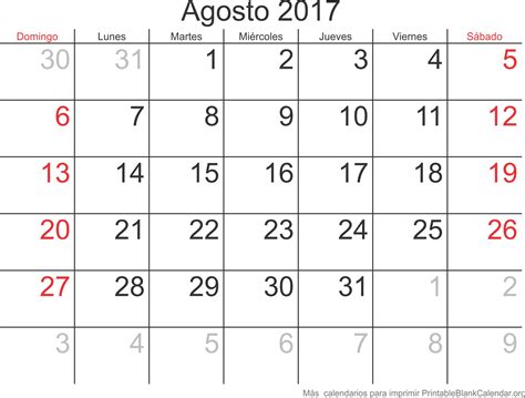 Calendario Para Imprimir Agosto 2017 Calendarios Para Imprimir Gambaran