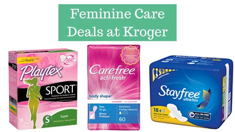 Feminine Care 99¢ Or Less At Kroger Southern Savers