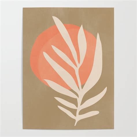 Abstract Art Minimal Plant 2 Poster By Thingdesign Society6