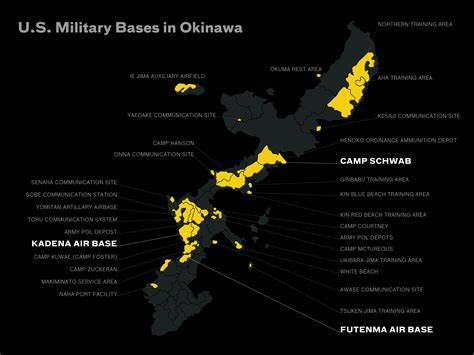 Theo Johnson Okinawa Japan Map Military Bases