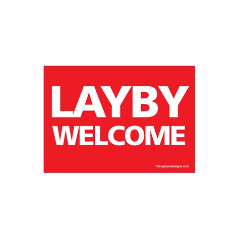 Sign Layby Welcome A5 Landscape 210 W X 148 Mm Ht5129rdwh Shop