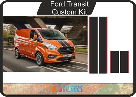 Ford Transit Custom Complet Kit D Co Bandes Couleurs Aux Etsy France