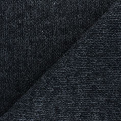 Mottled Knit Fabric Dark Grey Mpm