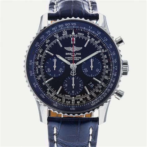 Authentic Used Breitling Navitimer 01 Blue Edition Limited Edition