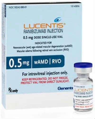 Lucentis Ranibizumab Injection 05mg Novartis India Ltd 1 Ml In