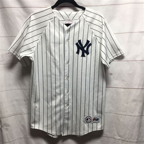 New York Yankees Pinstripe Baseball Jersey As Is Boardwalk Vintage