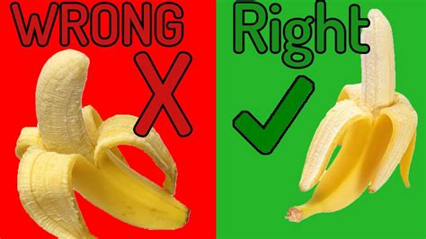 How To Peel A Banana The Right And Easy Way Youtube