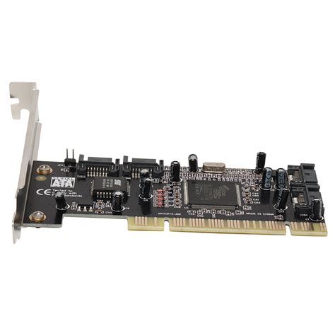 The data signals (tx±/rx± sata, petn0 petp0 pern0 perp0 pci express) need a connection to the sata host controller instead of the pci express host controller. PCI SATA Card (4-port)