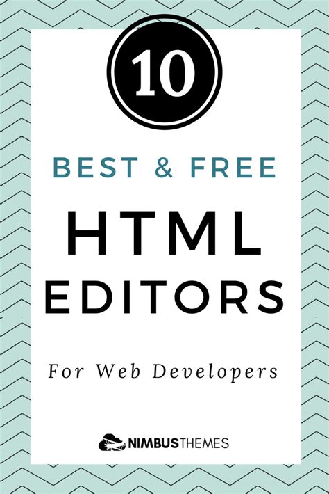 10 Best Free And Premium Html Editors For Web Developers Html Editor
